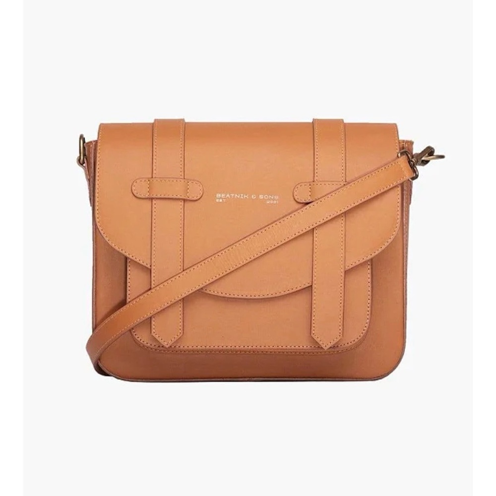 Tan Leather Crossbody Bag